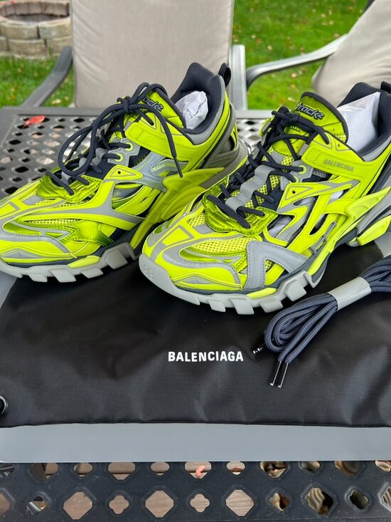 Balenciaga Men’s Track 2 Metallic Caged Trainer Sneakers Size 11E main image 7